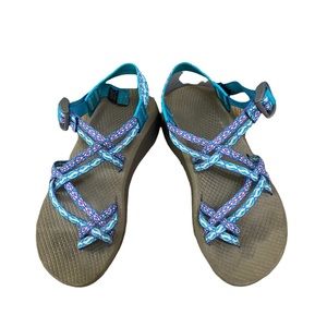 Chaco Z Cloud X2 Kenita Green Toe Loop Sport Hiking Sandals